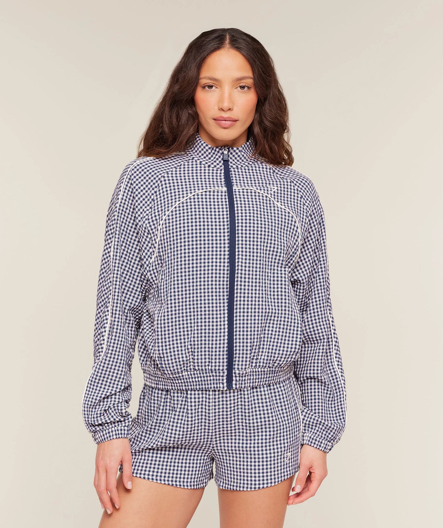 Gingham Track Jacket