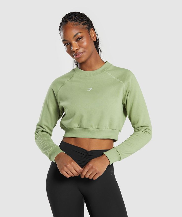 Gymshark Training Fleece Cropped Sweatshirt