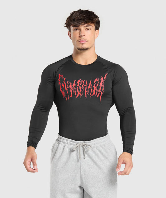 Gymshark Graphic Baselayer Long Sleeve T-Shirt