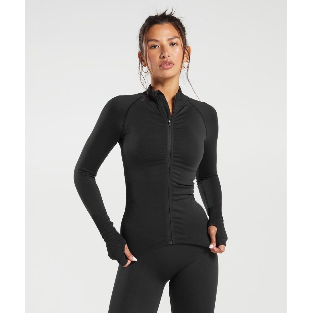 Sweat Seamless Zip Up Jacket