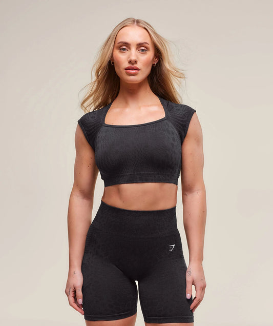 Adapt Animal x Whitney Seamless Crop Top