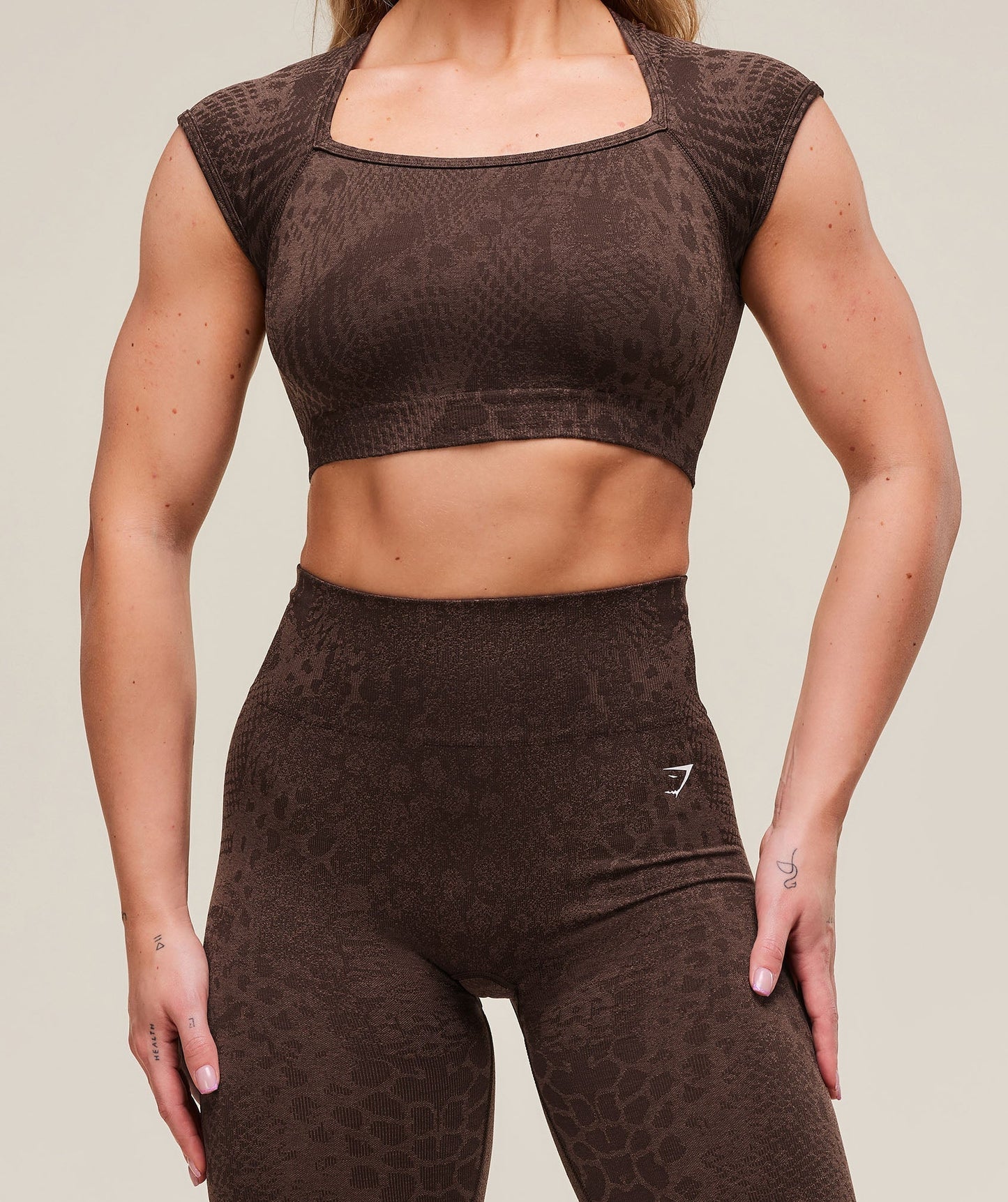 Adapt Animal x Whitney Seamless Crop Top