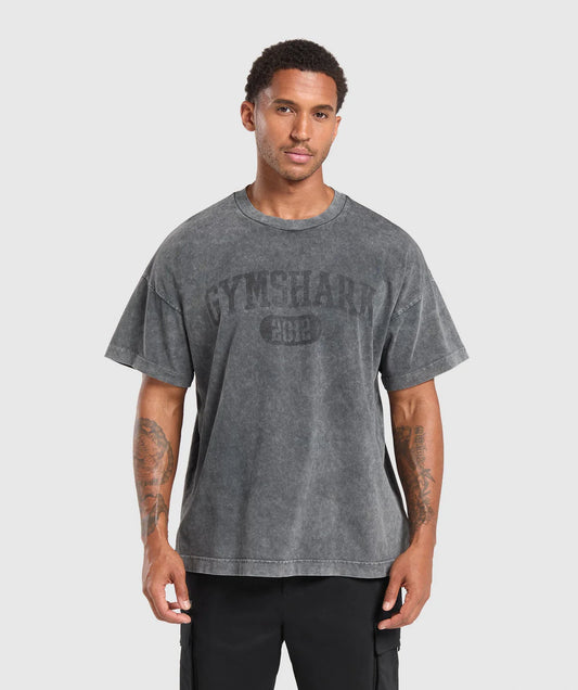 Gymshark Collegiate Shadow Washed T-Shirt