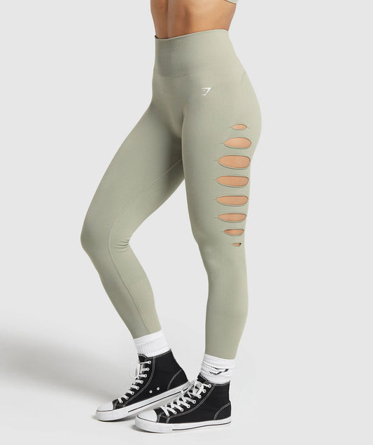 Gymshark Gains Seamless Ripped Leggings