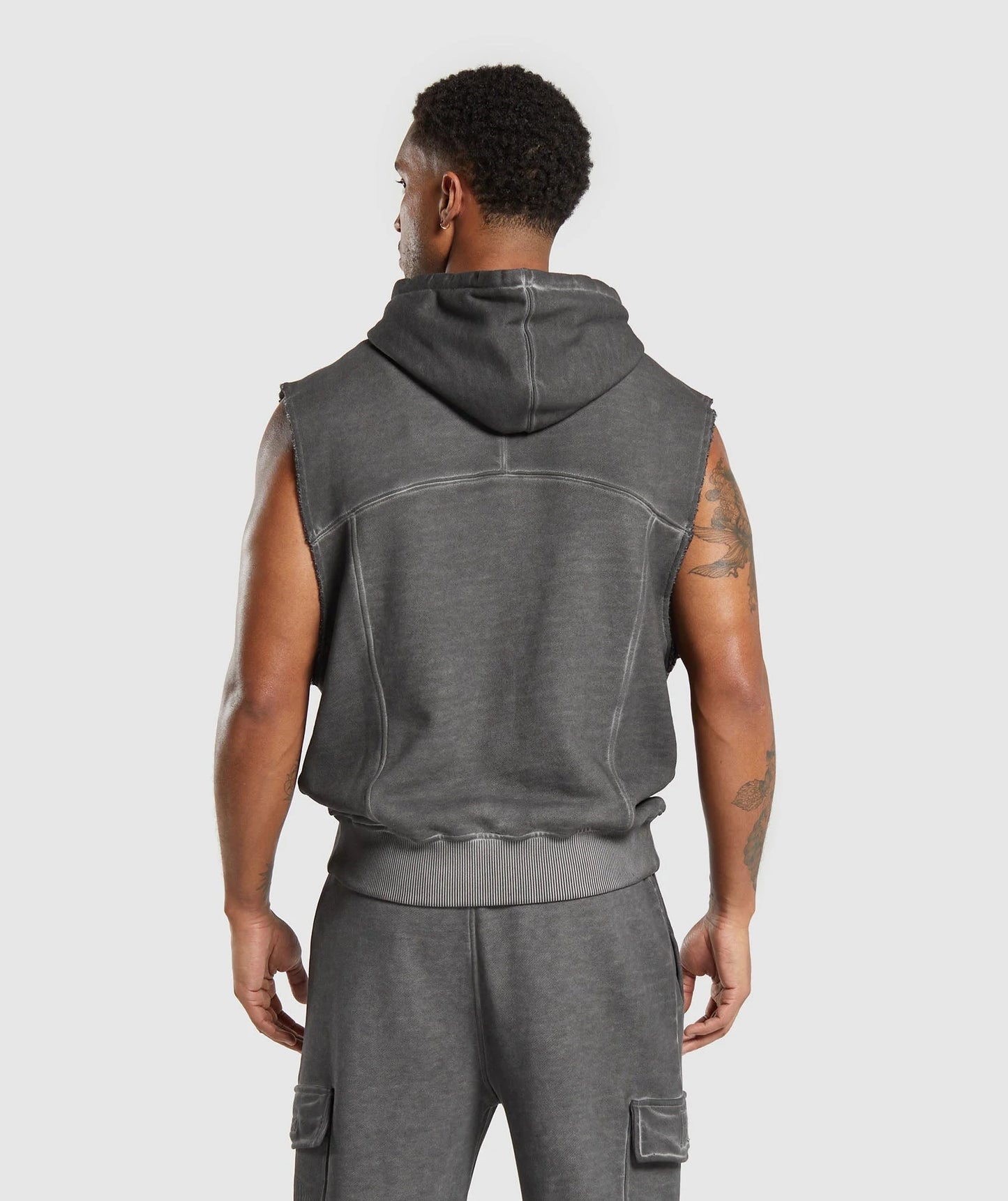 Gymshark Heavyweight Washed Cut Off Hoodie