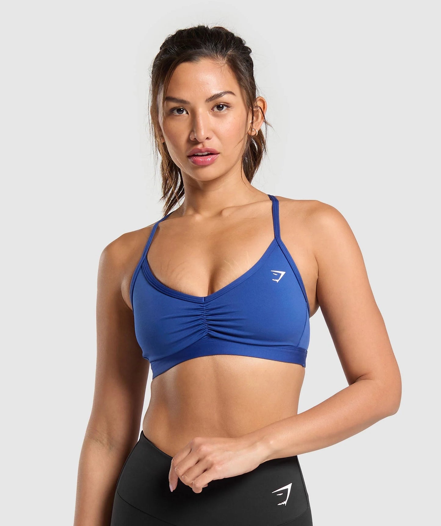 Ruched Strappy Sports Bra light support