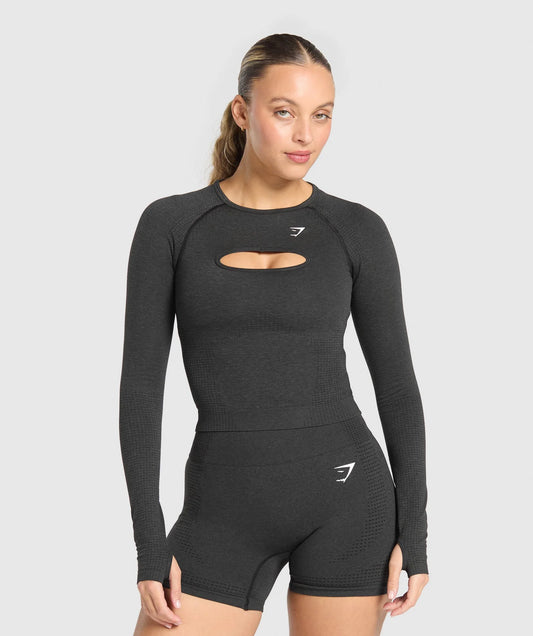 Vital Long Sleeve Cut Out Top
