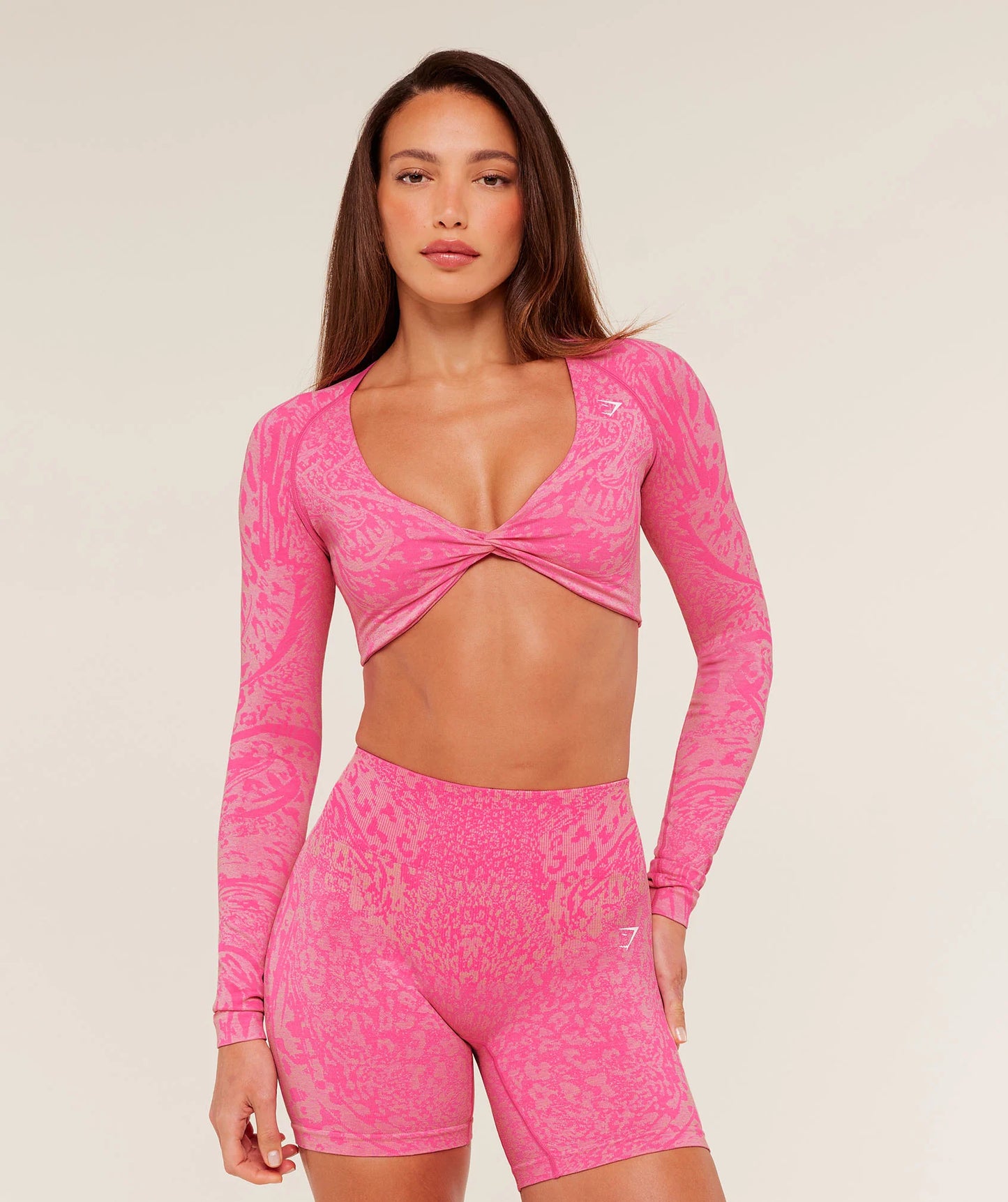 Adapt Animal X Whitney Long Sleeve Crop Top