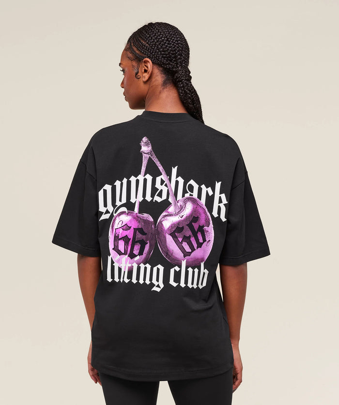 Cherry Graphic Oversized T-Shirt