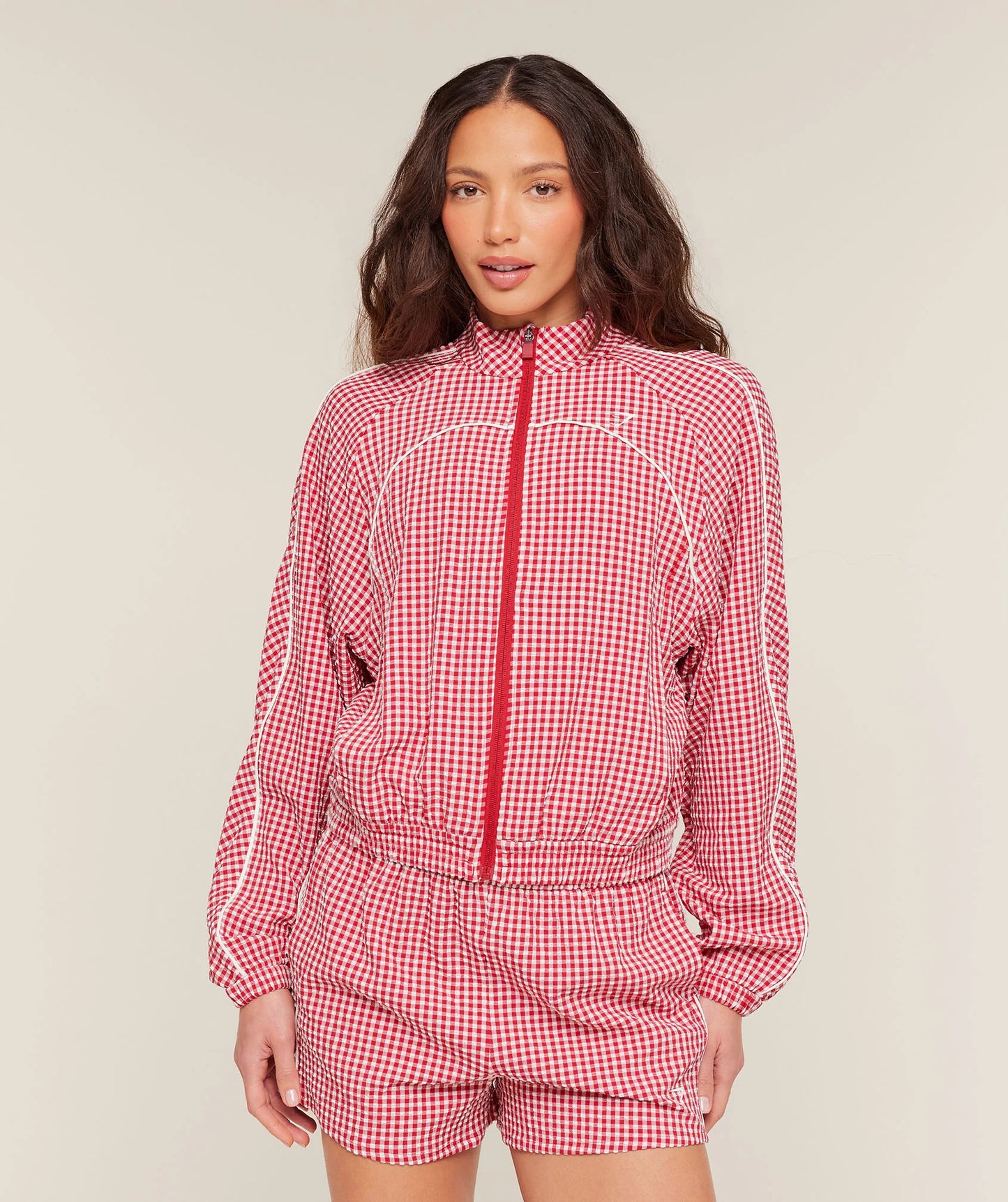 Gingham Track Jacket