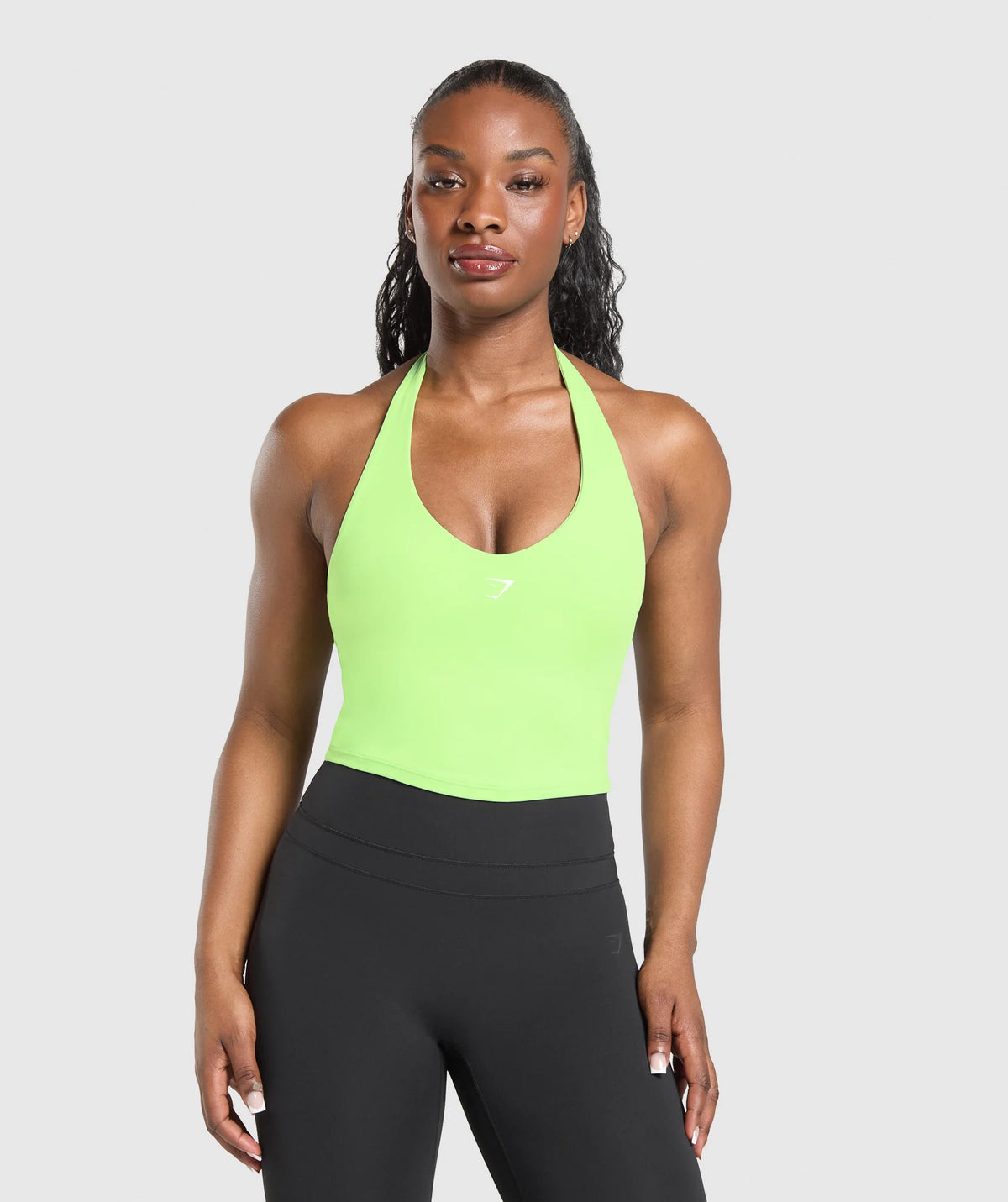Halter Neck Cami with Shelf