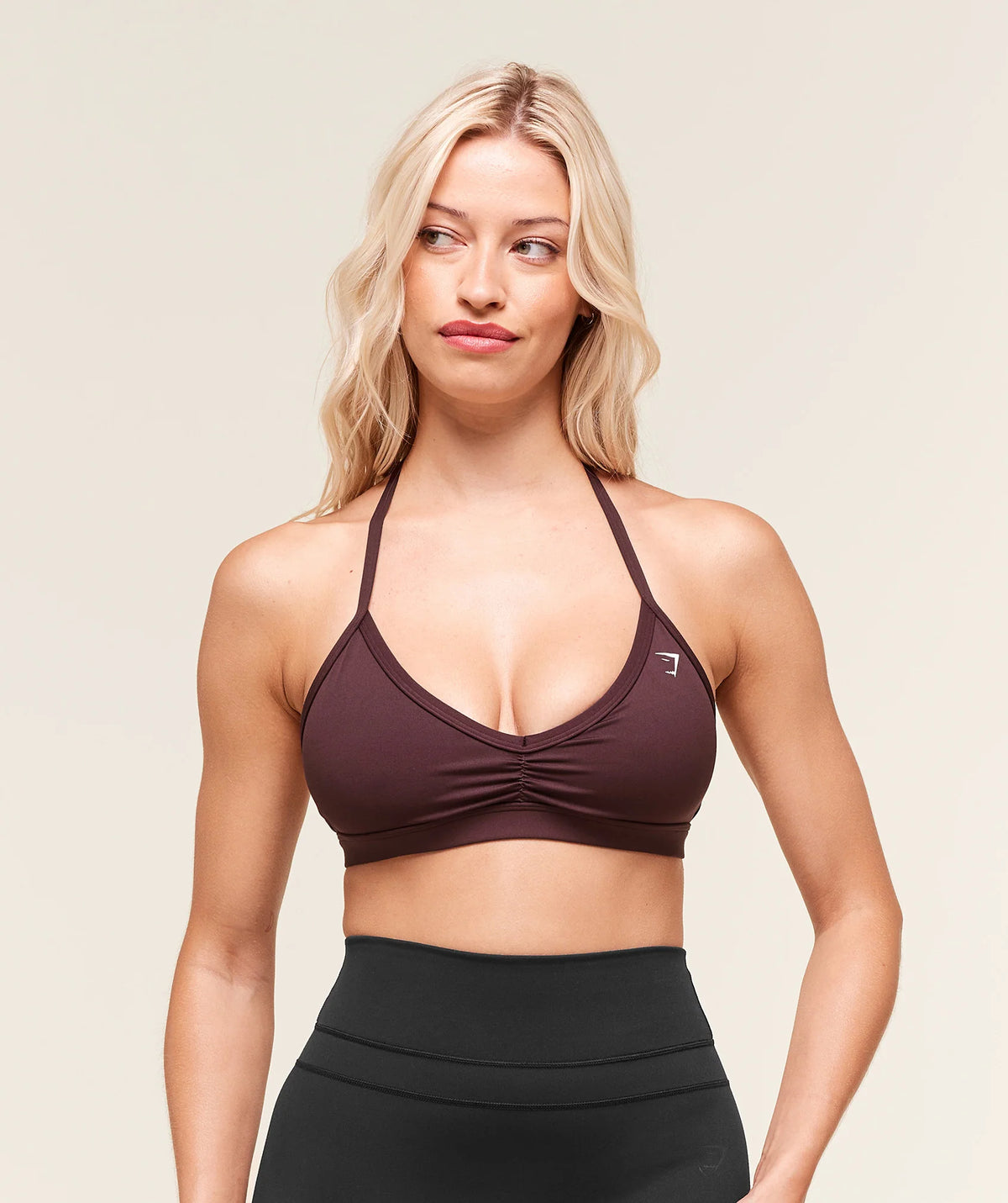 Minimal Halterneck Sports Bra