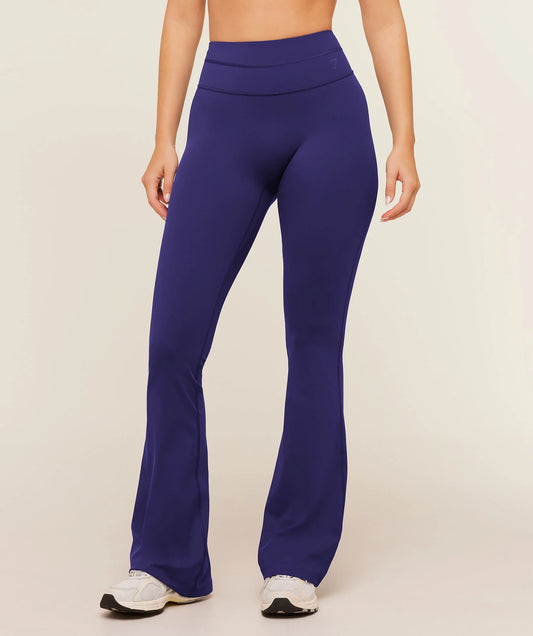 Crossover Back Flared Leggings